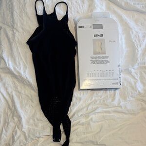 Wolford White Daisy Net Sleeveless Bodysuit